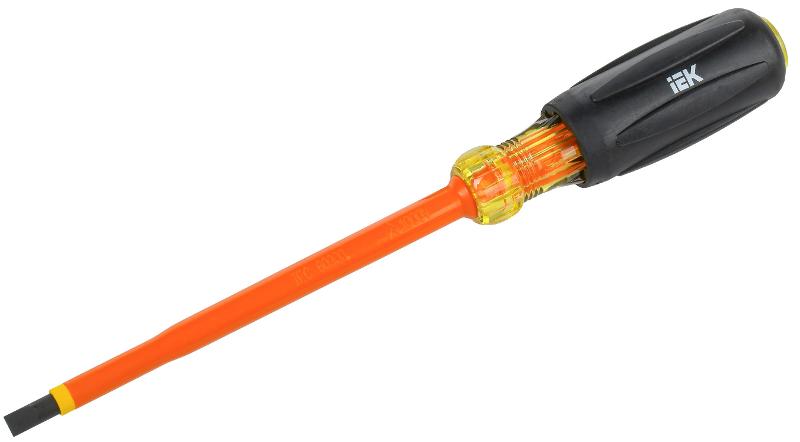  Отвертка диэлектрическая SL6,5х150 Т3 ARMA2L 5 | A2L5-SC30-T3-SL-65-150 | IEK — фото 1 | Sento