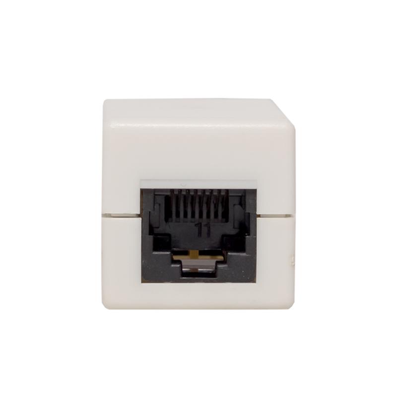 Адаптер проходной TERACOM Cat.5E неэкранированный RJ45-RJ45 белый | TRC-INLC-2RJ45-5EUTP-WH | EKF — миниатюра 2