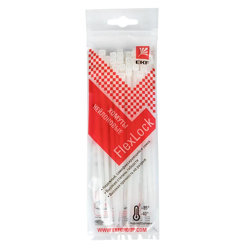 Хомут P6.6 стандартный (б), 3.6x150 (100шт) FlexLock PROxima | plc-fl-ctsw-3.6x150 | EKF — миниатюра 3