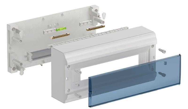 Корпус пластиковый навесной на 18 модулей ЩРН-П-18 IP41 (190х398х100мм) PRIME | MKP82-N-18-41-10 | IEK — миниатюра 3