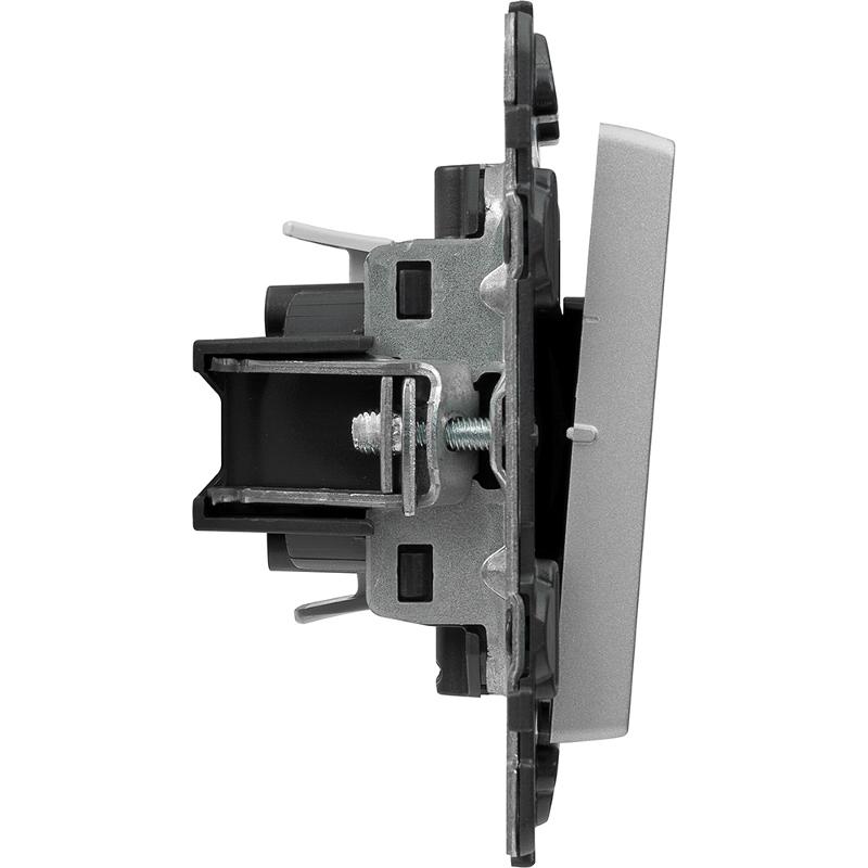 Valena LIFE DIY Алюминий Переключатель 1-клавишный 10А 250В — миниатюра 4