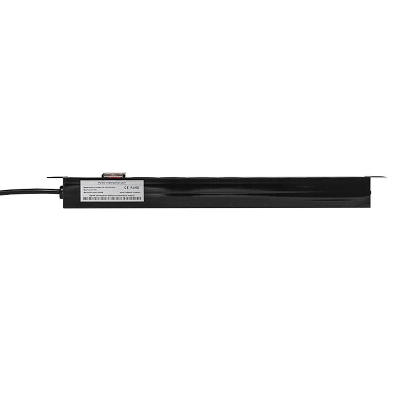 Блок розеток PDU TERACOM PRO 19" 1U 16А/250В 8 розеток Schuko 2 метра сечение 3x1,5 мм2 | TRP-HPD-LS-16A-8SH-2MSH | EKF — миниатюра 4