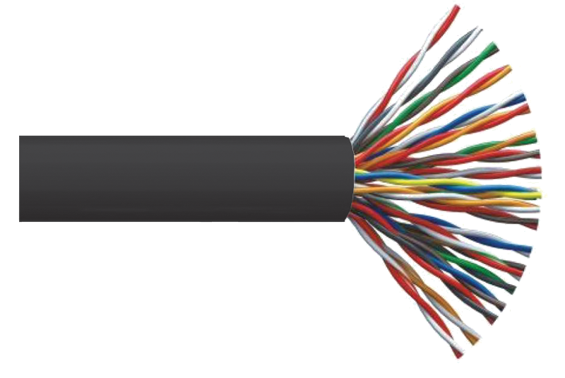 Кабель связи витая пара F/UTP, кат.5E 50х2х24AWG solid, LDPE, 305м, черный | LC3-C5E50-339 | ITK — миниатюра 2
