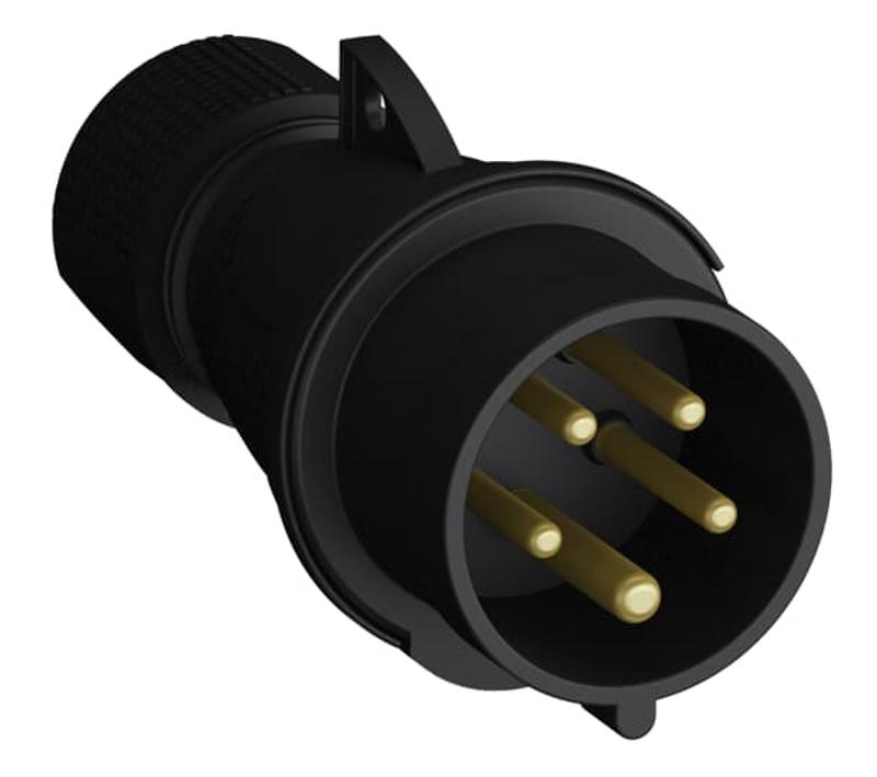 Вилка кабельная Easy&Safe 416EP6B,16А,3P+N+E,IP44,6ч,черн | 2CMA103591R1000 | ABB — ABB