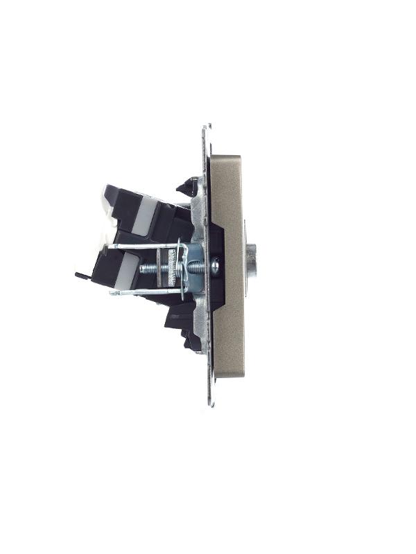 BRITE Розетка двойная TV+RJ45 кат.5E РТВ/РК12-БрШ шампань | BR-AK20-1-K37 | IEK — миниатюра 10