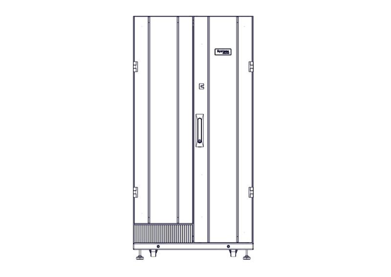 Шкаф Systeme Electric, серия Uniprom, 24U-600/1070, боковые панели 2шт, черный | UR3104 | SE — миниатюра 8