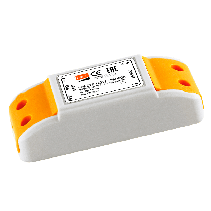 Драйвер для светодиодной ленты LED PPS CVP 12012 12Вт 12В 264В IP20 | 1032447 | Jazzway — Jazzway