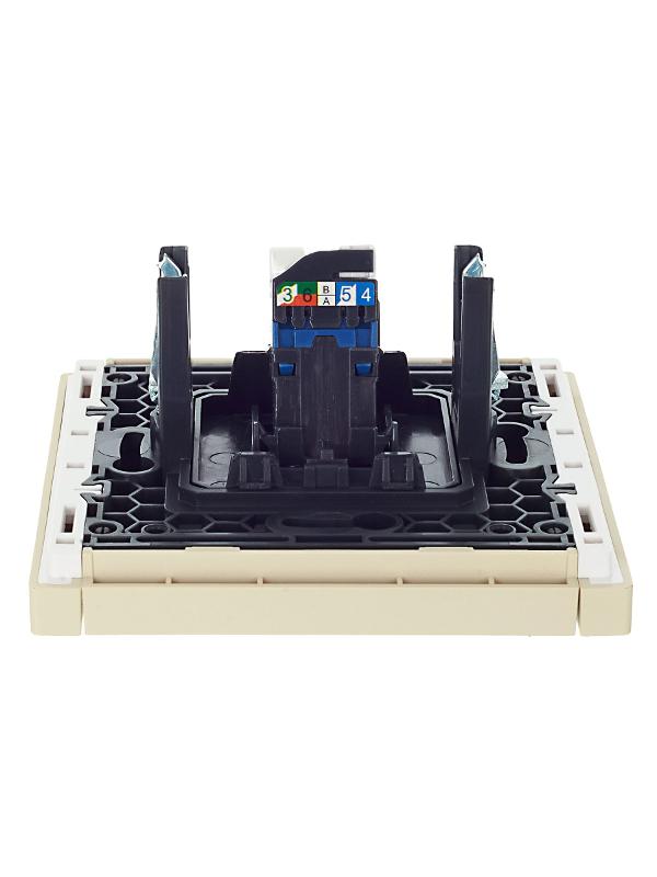 FORTE&PIANO Розетка комп. RJ45 кат.6 FP431 ваниль | FP-K10-2-K10 | IEK — миниатюра 5