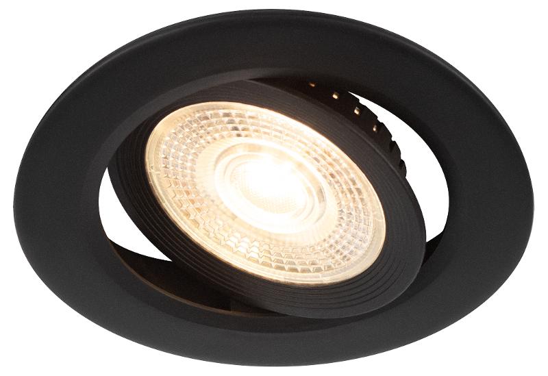 Светильник светодиодный встраиваемый  KL LED 25A-5 3K BK круглый поворотный черный 5Вт 3000К | Б0068164 | ЭРА — миниатюра 3