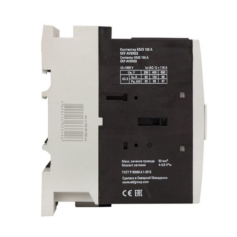 Контактор КМЭ 100А 400В АС EKF AVERES | ctr-s-100-00-400-av | EKF — миниатюра 14