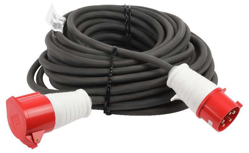 Удлинитель силовой IND380-U-1e-5x4-10m-IP44 на 380В в бухте 1 розетка CEE 5P 10м КГ 5х4 32A IP44 | Б0057297 | ЭРА — миниатюра 1