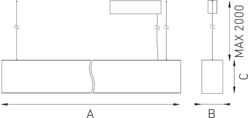 Светильник светодиодный PROFILE 30L/60L electrical set (w/o driver) | 2398000200 | Световые Технологии — миниатюра 2