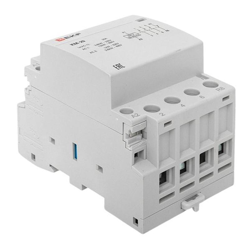 Контактор модульный КМ 20А 3NО+NC (3 мод.) EKF PROxima | km-3-20-31 | EKF — миниатюра 31