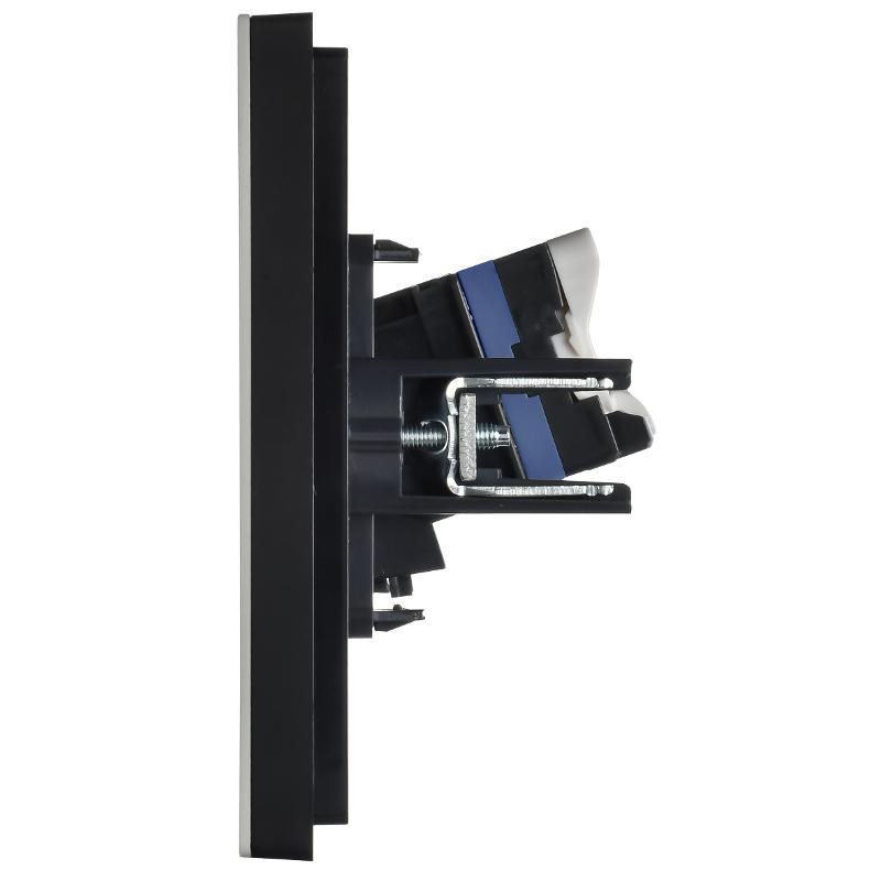FORTE&PIANO Розетка комп. RJ45 кат.6 FP731M металл никель  | FP-K10-2-M-K50 | IEK — миниатюра 4