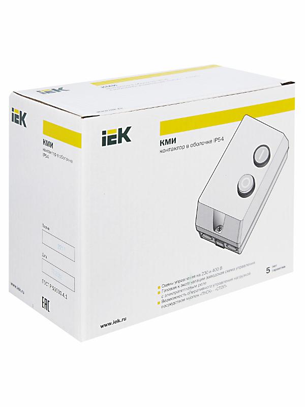 Контактор КМИ10960 9А в оболочке Ue=380В/АС3 IP54  | KKM16-009-380-00 | IEK — миниатюра 3
