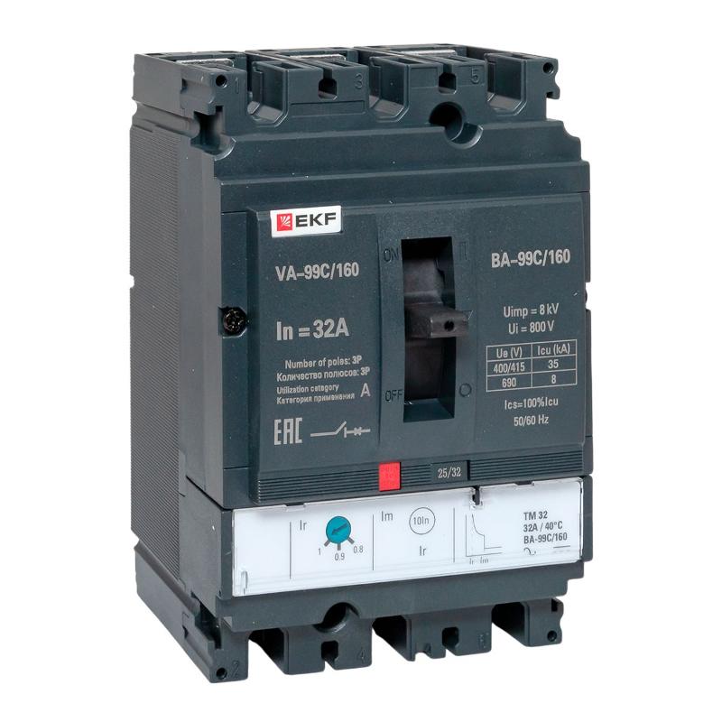 Выключатель автоматический ВА-99C (Compact NS) 160/32А 3P 36кА EKF PROxima | mccb99C-160-32 | EKF — EKF