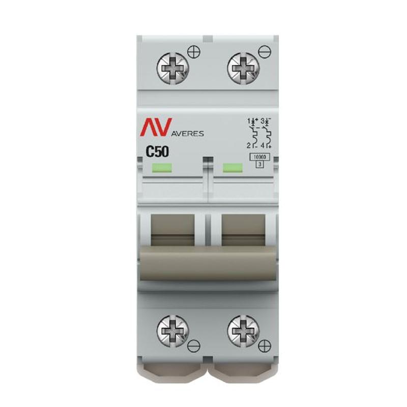 Выключатель автоматический AV-10 DC 2P 50A (C) 10kA  AVERES |mcb10-DC-2-50C-av| EKF — миниатюра 6