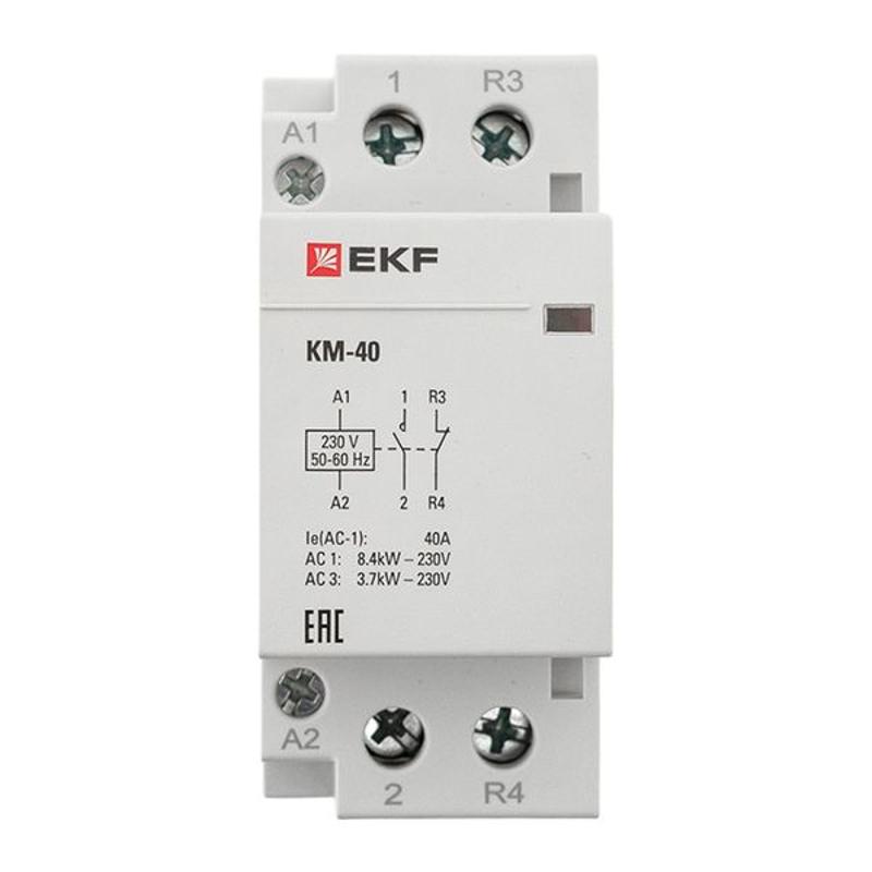 Контактор модульный КМ 40А NО+NC (2 мод.) EKF PROxima | km-2-40-11 | EKF — миниатюра 7