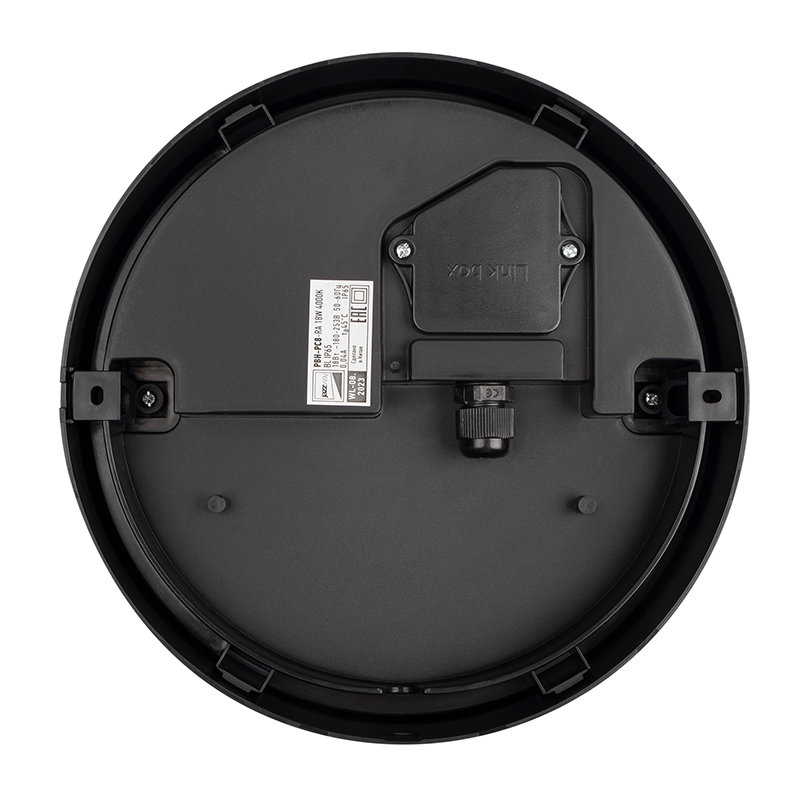 Светильник светодиодный для ЖКХ PBH - PC8-RA  18W 4000K BLACK IP65   черный корпус  | .5048478 | Jazzway — миниатюра 2