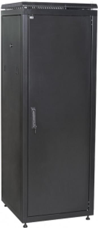 Шкаф сетевой 19" LINEA N 24U 600х1000 мм металлические двери черный | LN05-24U61-MM | ITK — миниатюра 2
