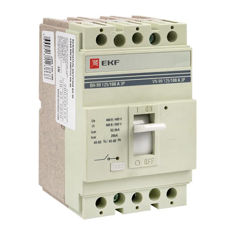 Выключатель нагрузки ВН-99 125/100А 3P EKF PROxima | sl99-125-100 | EKF — EKF