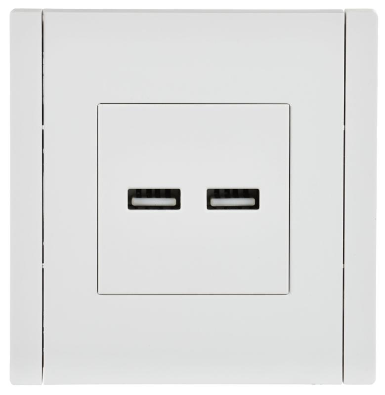 FORTE&PIANO Розетка USB A+A 3,1А FP249 белый | FP-U21-D31-K01 | IEK — миниатюра 2