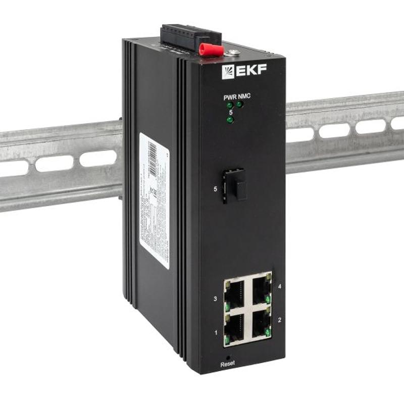 Промышленный управляемый коммутатор уровня L2 ML2-1GX/SFP-4GTP, 1 порт 1000Base-X SFP, 4 порта 10/100/1000Base-T(X) RJ45 c PoE, монтаж на динрейку TSX — миниатюра 13
