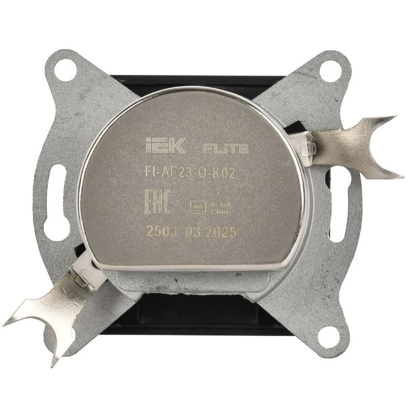 FLITE Розетка 2-ая TV+SAT экр. оконечная РТВс-2-1-1-ФлЧ черный | FI-AF23-O-K02 | IEK — миниатюра 3