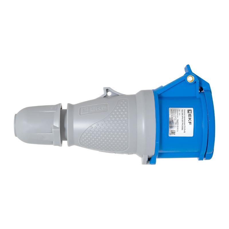 Розетка переносная 213 2Р+РЕ 16А 220В IP44 EKF PROXIMA | ps-213-16-220-PRO | EKF — миниатюра 3