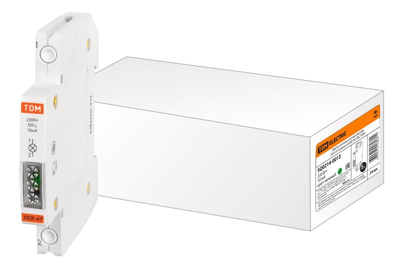 Лампа сигнальная компактная ЛСК-47 зеленая (LED) AC/DC  | SQ0214-0013 | TDM — TDM ELECTRIC
