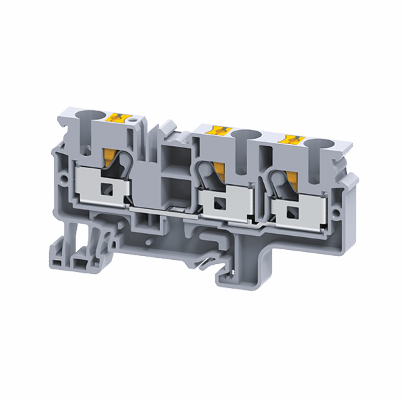 Клемма с 3-мя контактами push-in OptiClip СP-10-TRIPLET-I-серый | 331852 | КЭАЗ — фото 1 | Sento