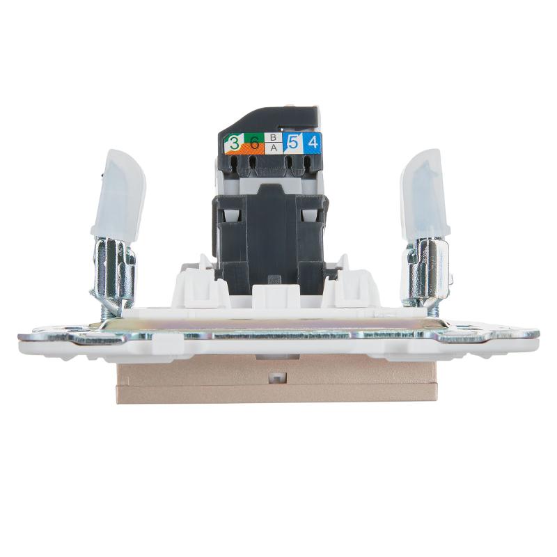 SKANDY Розетка компьютерная RJ45 кат.5E SK-K01Sa песочный | SK-K10-1-K98 | IEK — миниатюра 5