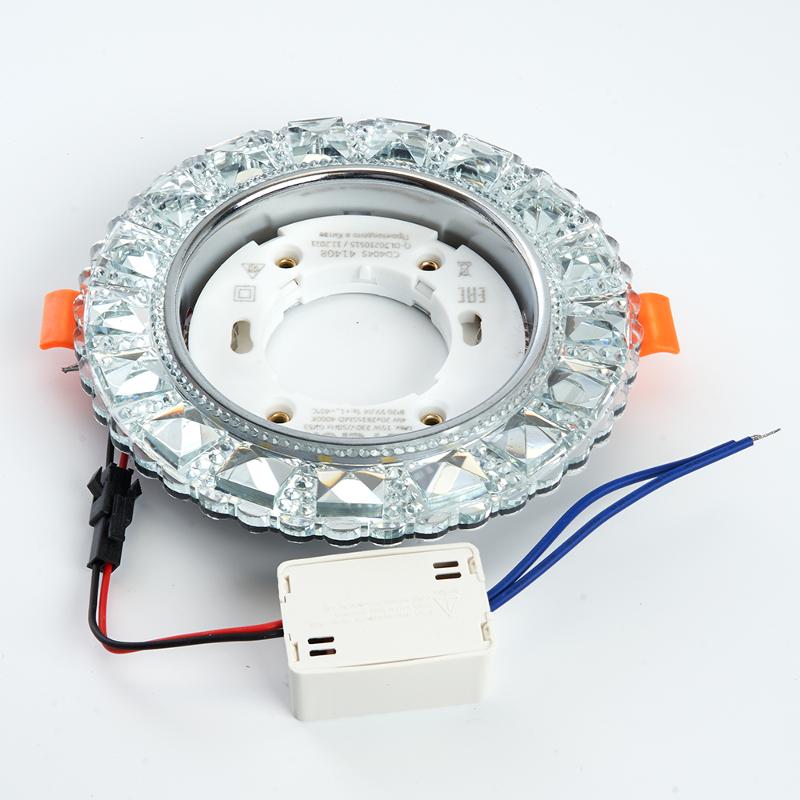 Светильник точечный встраиваемый декоративный CD4045 20LED*2835 SMD 4000K, 15W GX53, без лампы, прозрачный, хром | 41408 | Feron — миниатюра 2