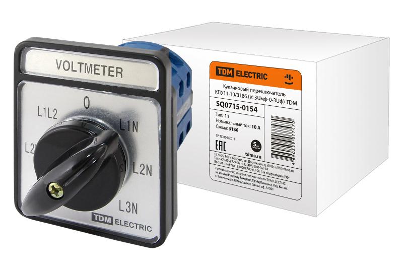 Кулачковый переключатель КПУ11-10/3186  | SQ0715-0154 | TDM — TDM ELECTRIC