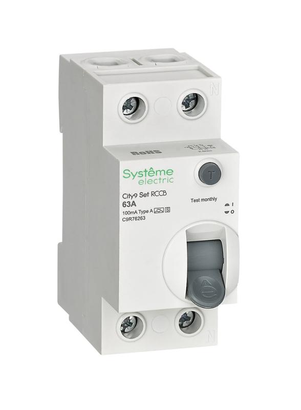 City9 Set ВДТ 63А 2P 100мА A-S 230В | C9R76263 | SE — Systeme Electric