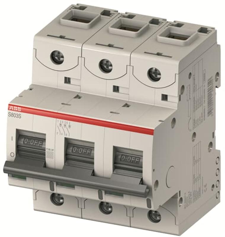Выключатель автоматический трехполюсный S803N C6А | 2CCS893001R0064 | ABB — ABB