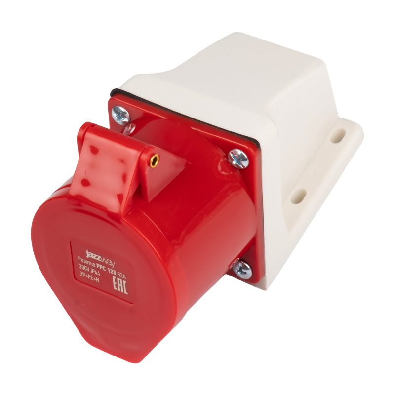 Силовой разъем  PPC 125 3Р+РЕ+N 32А 380В IP44  | .5072732 |  Jazzway — Jazzway