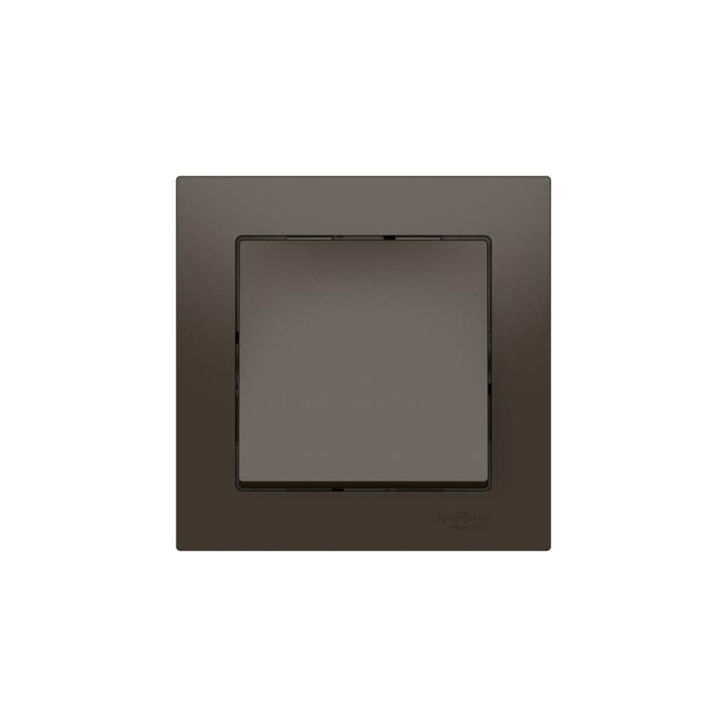 AtlasDesign Мокко Выключатель 1-клавишный, сх.1, 10АХ, (в сборе с рамкой), быстрозажимные клеммы | ATN000612S | SE — миниатюра 4