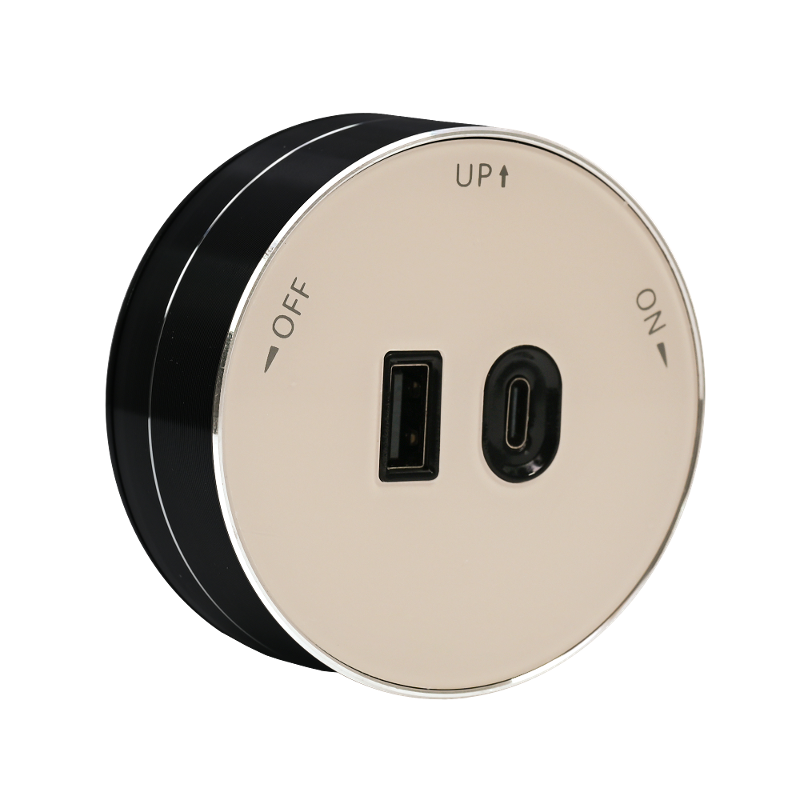 MULTITRACK Розетка 2хUSB (тип А+С) 18 Вт, 5 В/3 А ПЕСОЧНЫЙ | MTK13003P | SE — миниатюра 6