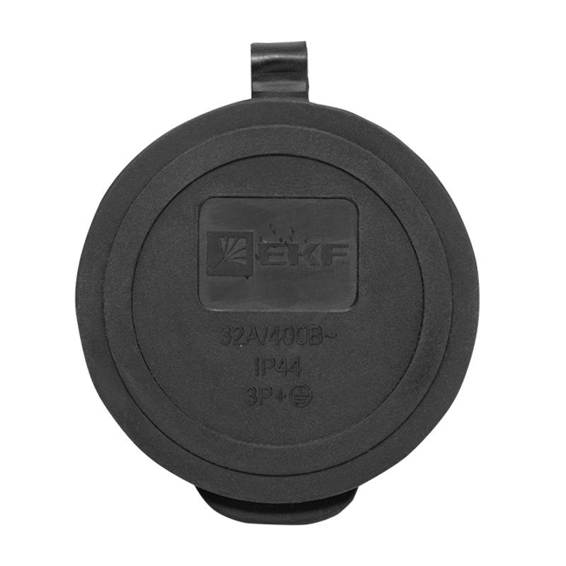 Розетка переносная с защитной крышкой каучуковая 380В 3P+PE 32A IP44 EKF PROxima|RPS-022-32-380-44|EKF — миниатюра 7