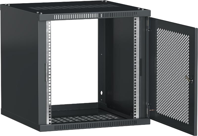 ITK Шкаф LINEA WE 15U 600х600мм дверь перфорированная серый | LWE3-15U66-PF | ITK — миниатюра 2