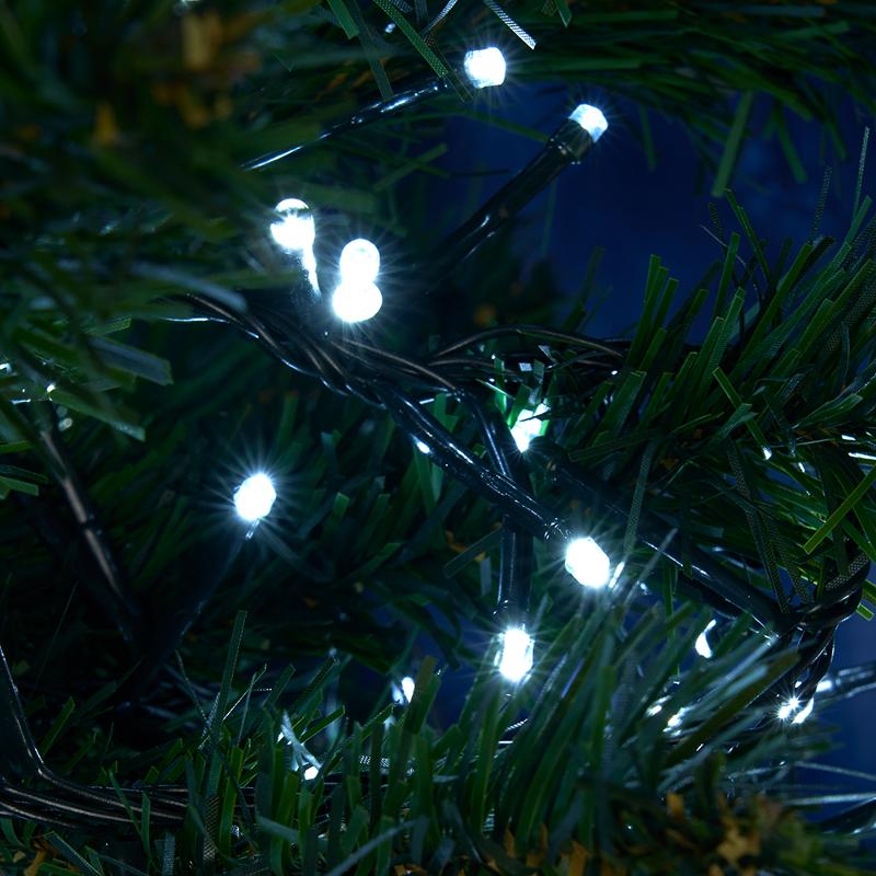 Гирлянда линейная Кластер, 500 LED 5000K, 10м + 2м (с контроллером)  зеленый шнур,  IP20  CL09 | 48177 | FERON — миниатюра 2