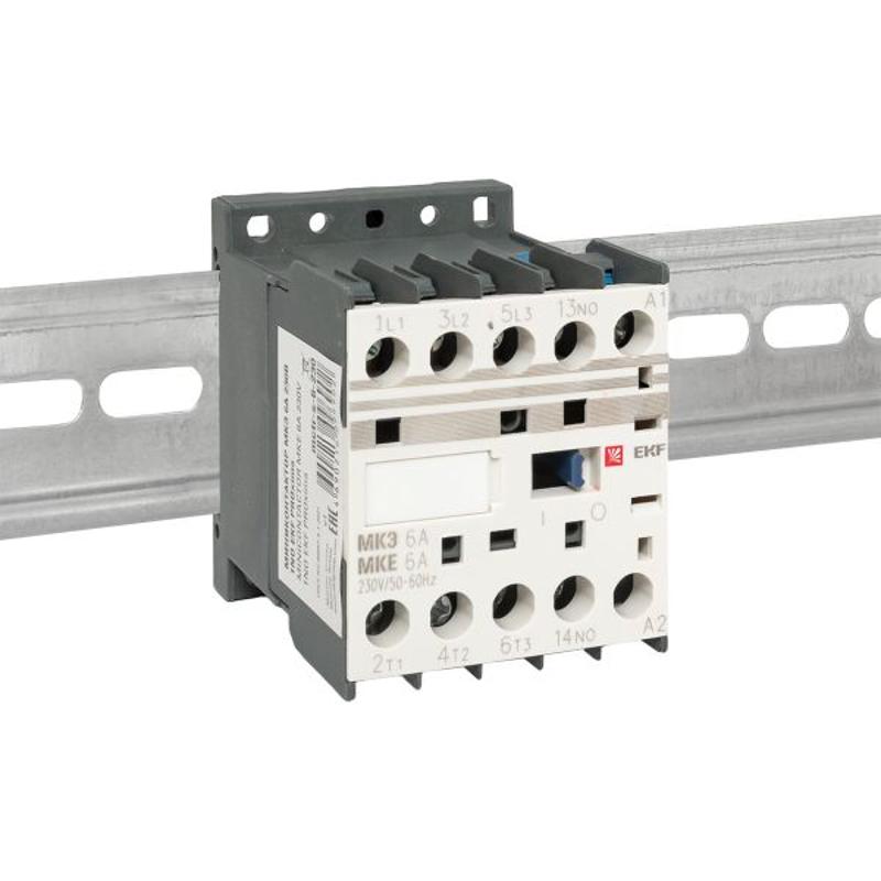 Миниконтактор МКЭ 6А 230В 1NO EKF PROxima | Mctr-s-6-230 | EKF — миниатюра 16