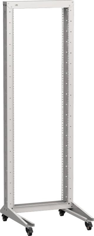 ITK LINEA F Стойка 1-рамная на рол. 20U 600х600мм серая | LF35-20U66-1RM | ITK — ITK