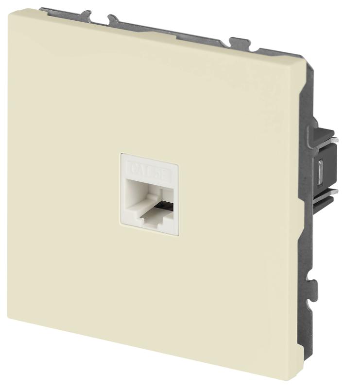 Розетка Galaxy 15-3107-02 информационная RJ45 IP20 слоновая кость | Б0070737 | ЭРА — миниатюра 3