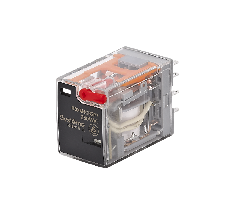 Реле 5A 4CO 230VAC тест кнопка LED | RSXM4CB2P7 | SE — Systeme Electric