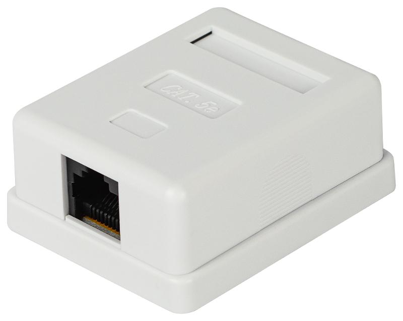 Компьютерная розетка ЭРА RJ-45 категория 5е неэкранированная 1-порт упаковка 40 штук  | Б0056900 | ЭРА — миниатюра 4
