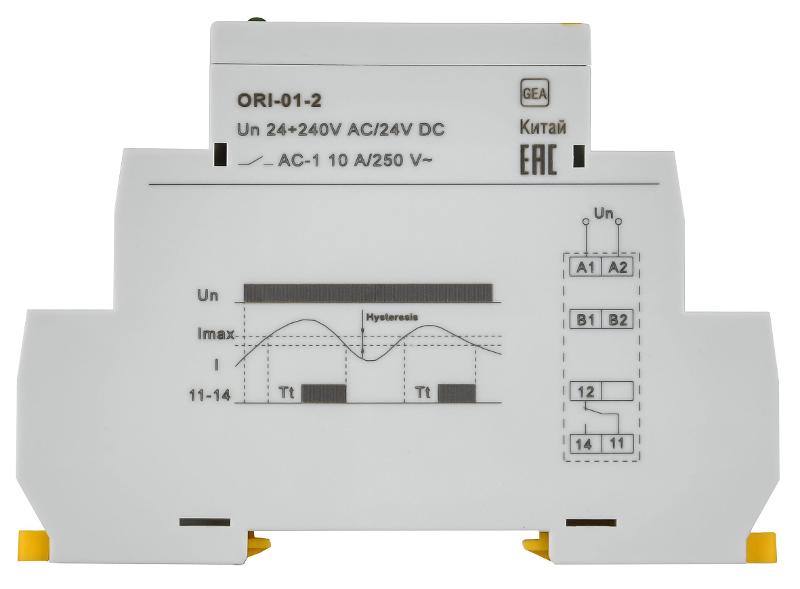 Реле тока ORI. 0,2-2 А. 24-240 В AC / 24 В DC | ORI-01-2 | IEK — миниатюра 3