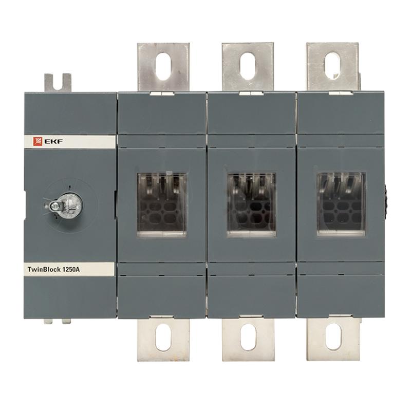 Рубильник 1250A 3P без рукоятки управления TwinBlock | tb-s-1250-3p | EKF — миниатюра 2