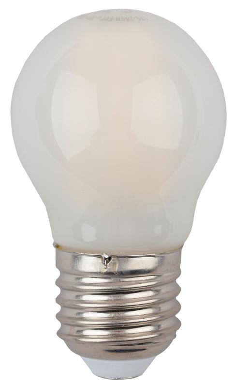Лампа светодиодная  F-LED P45-9W-840-E27 frost 9Вт филамент шар матовый нейтральный белый свет Е27 | Б0047030 | ЭРА — миниатюра 4